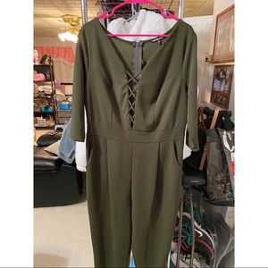 Charlotte Russe+ Green Jumpsuit